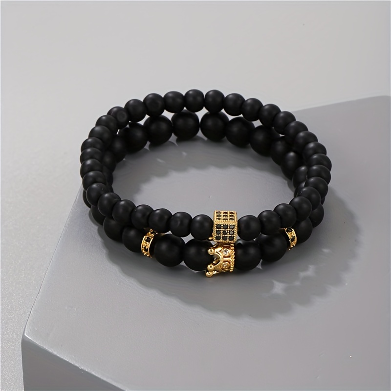Map Stone Crown Bracelet